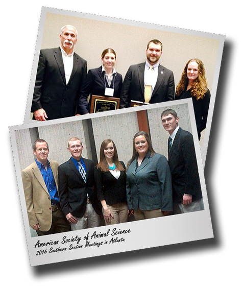 CASNR students standout at Atlanta's ASAS Southern Section meetings