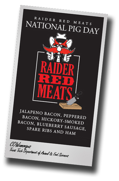 Texas Tech's Raider Red Meats goes whole hog for 'National Pig Day'