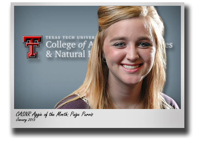 Aggie of the Month: Paige Purvis