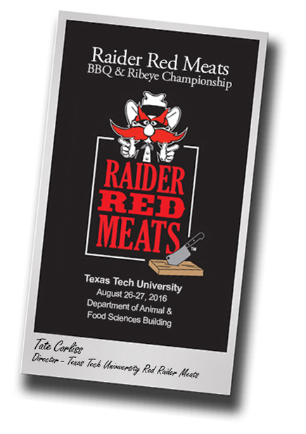 Raider Red Meats schedules BBQ, Ribeye Championship for Aug. 26-27