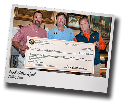 Quail-Tech Alliance lands $110K gift from Dallas-based sportsman group