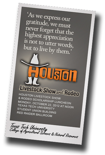 Thanks; CASNR hosts Houston Livestock Show & Rodeo Officials Luncheon