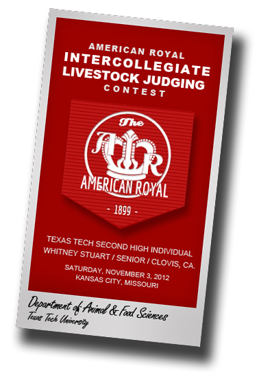 Texas Tech's Livestock Judging Team Finishes Third at American Royal 