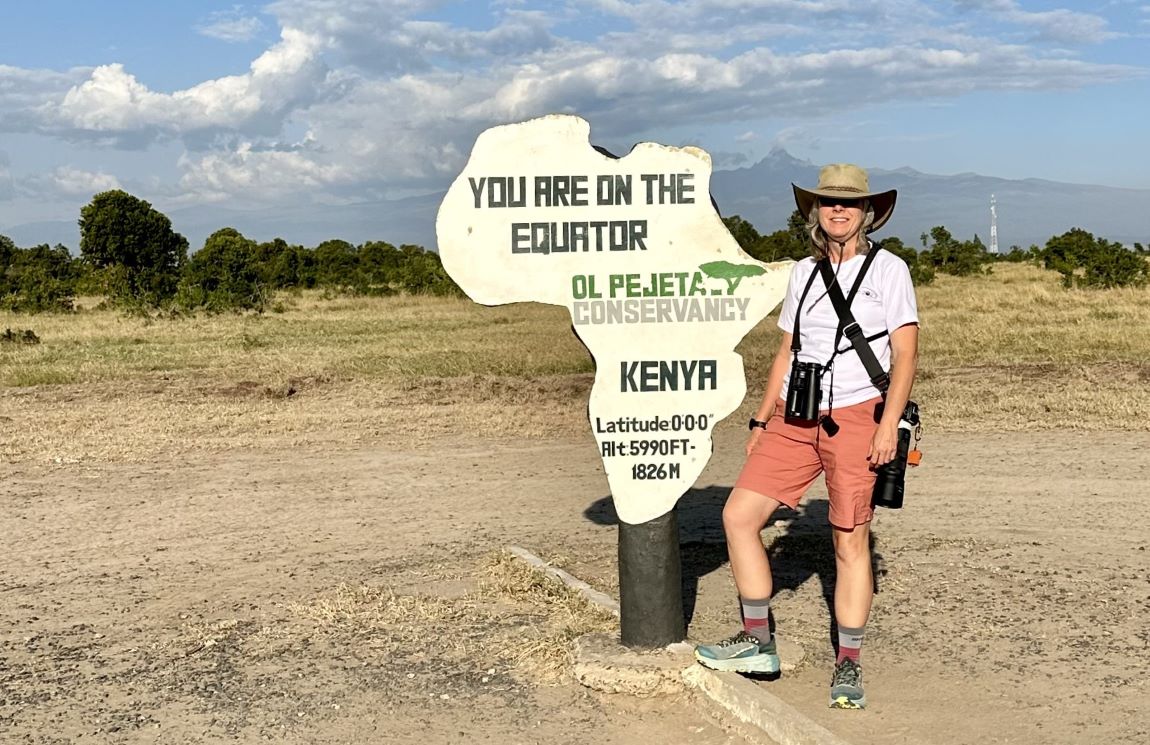 Dr. McIntyre on the Equator