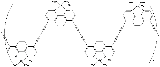 Poly-[4,7-diethnyl-1,10-phenanthroline copper(I)  bis(triphenylphosphine) tetrafluoroborate] 