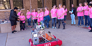 Girls at Catch the Engineering Bug Event