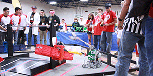 Competition action at the 2014 Panhandle-Plains Regional Championship Tournamen