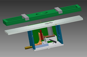 SOLIDWORKS model of the interfacial rheometer