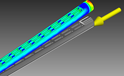 Finite element model of HRPP.