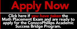 Apply for the ConocoPhillips Academic Success Bridge Program