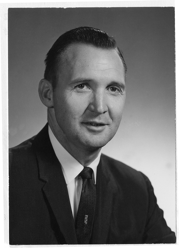 Portrait of Billy I. Ross, Ph.D., founding chair of College of Media & Communication, TTU.