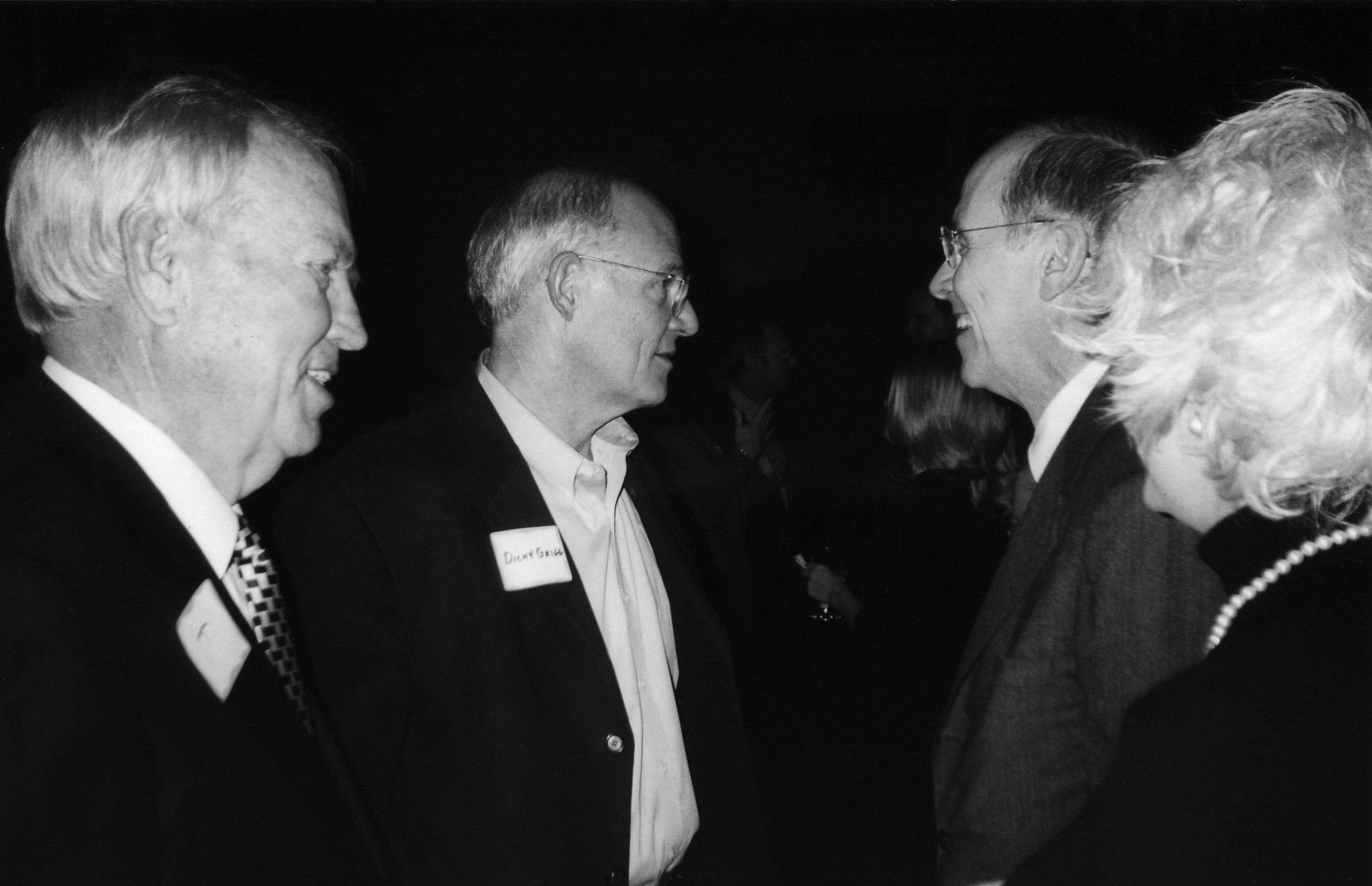 T Jones, Dicky Grigg, and Chancellor Kent Hance