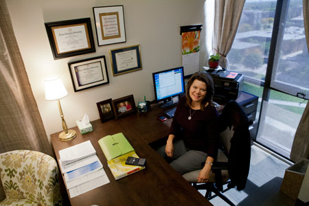 Andrea Phillips in her office