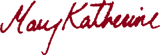 Mary Katherine Hart Signature