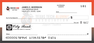 Texas Tech Alumni Association ® Reward Checking