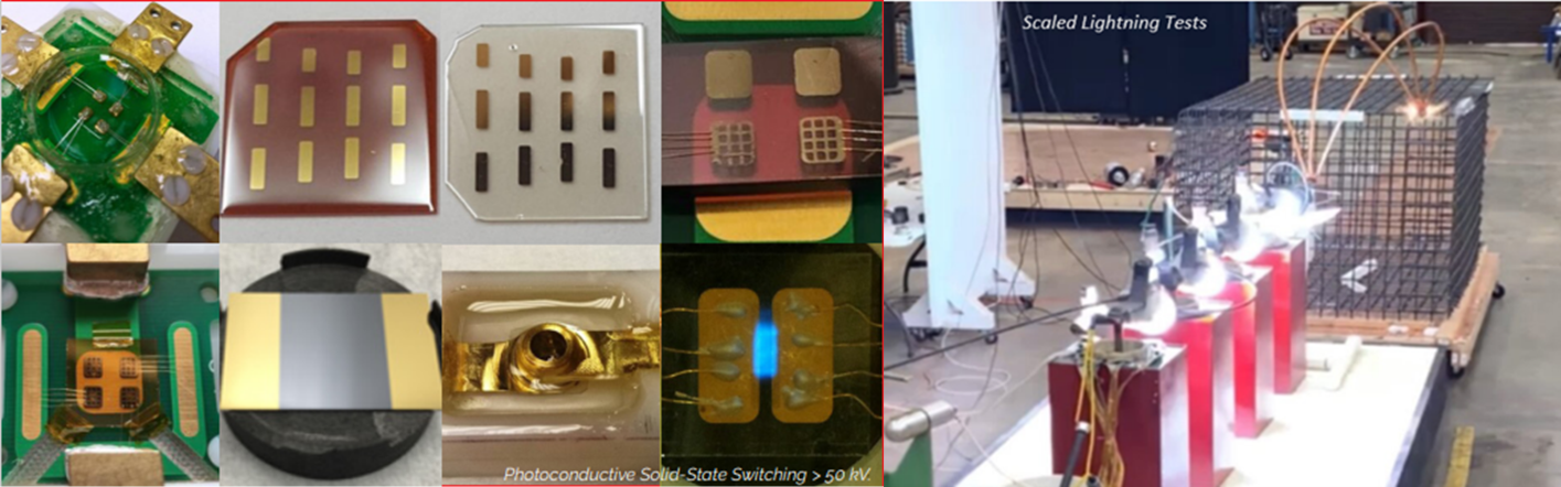 Photoconductive Solid State Switching and Scaled Lightning Tests