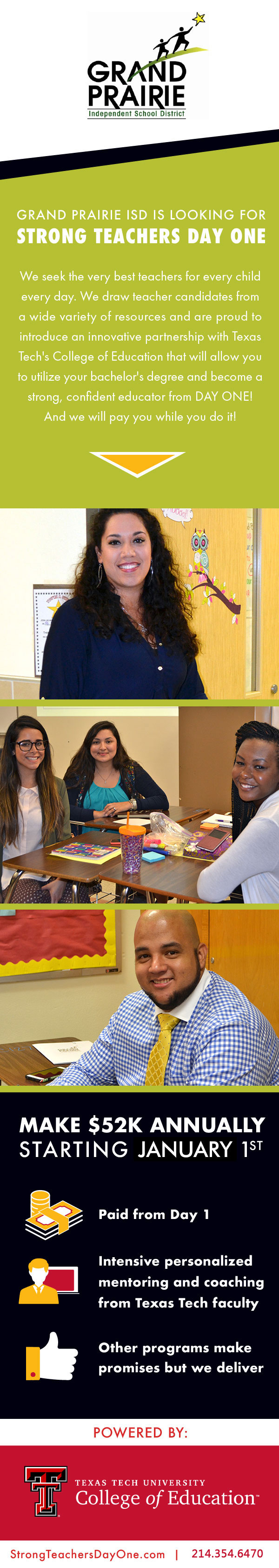 Grand Prairie ISD | Strong Teachers Day One | College of Education | TTU