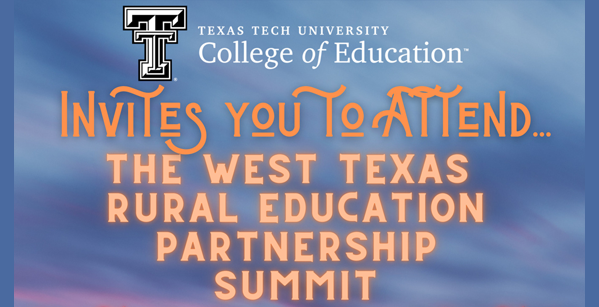 WT Rural Education Partnership Summit webinar logo