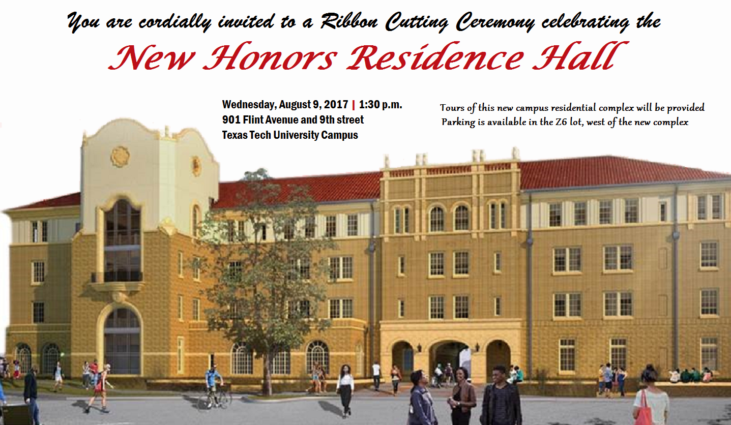 New Honors Residence Hall Ribbon Cutting Ceremony