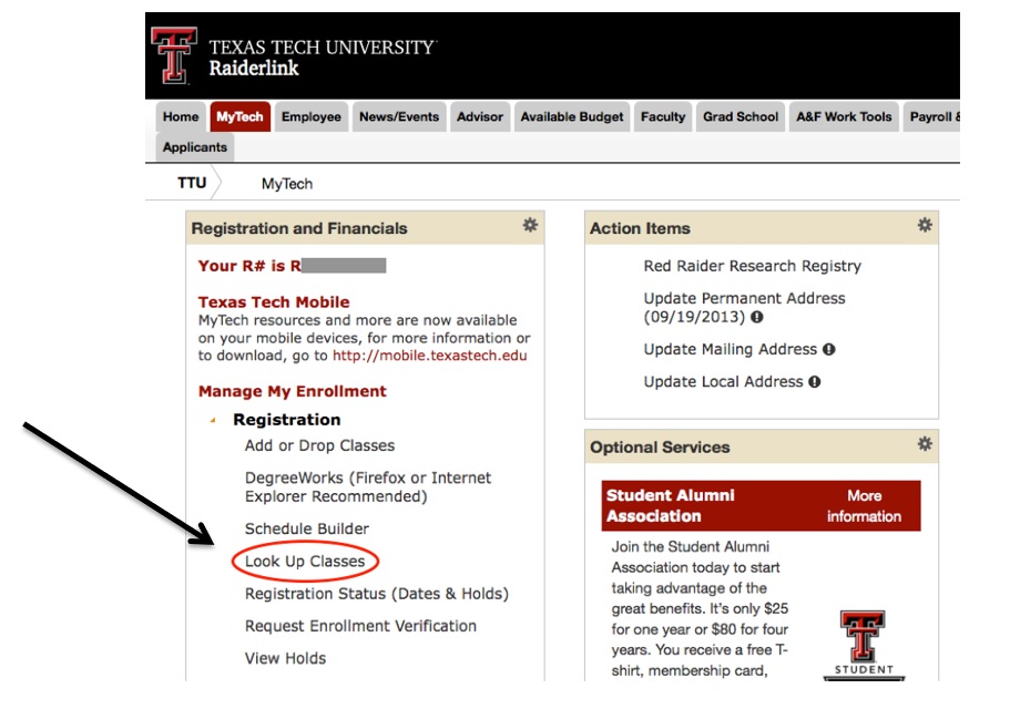 StepbyStep Registration Guide RRO Admissions Honors College TTU