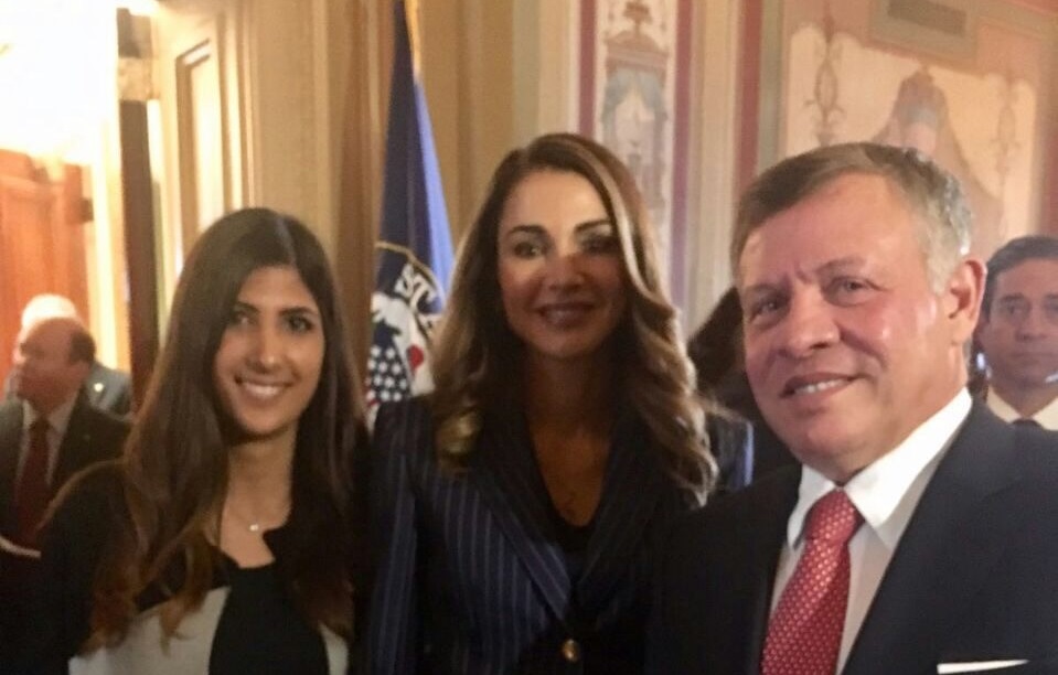 Jude Al-Hmoud meets Jordanian King and Queen