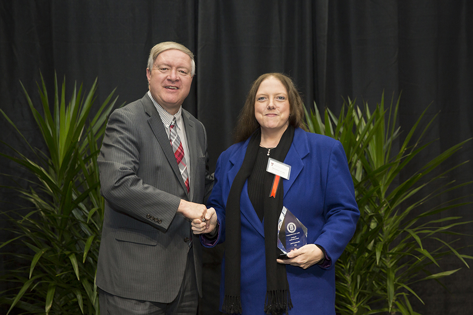 Image: Distinguished Staff Award - President's Award of Excellence Recipient: Marianne Evola - Office of the Vice President for Research