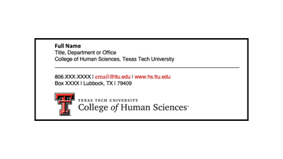COHS Email Signature Template