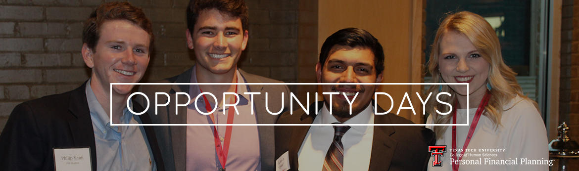 Personal Financial Planning Opportunity Days Personal Financial Planning Opportunity Days