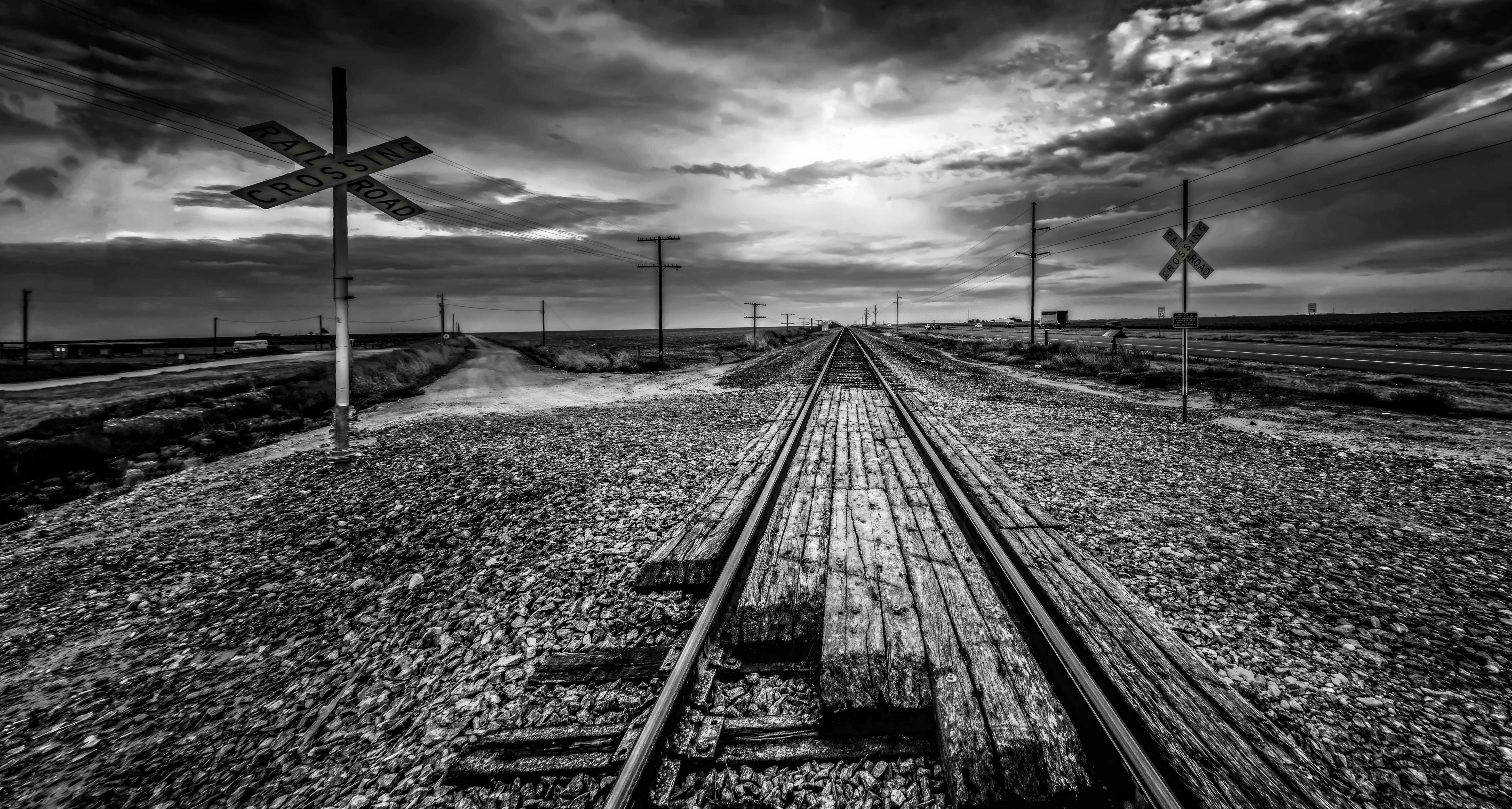 Railroad Crossing by Seema Joshi