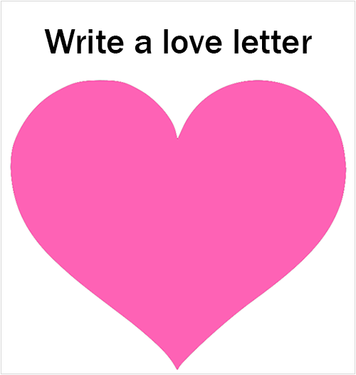 Write a love letter