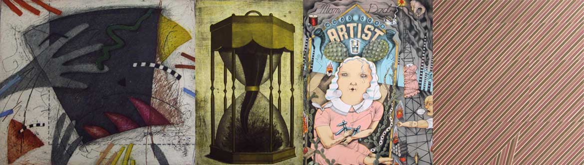 4 different art pieces