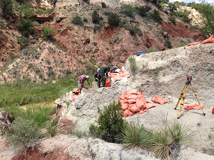 Excavating at Spring Creek