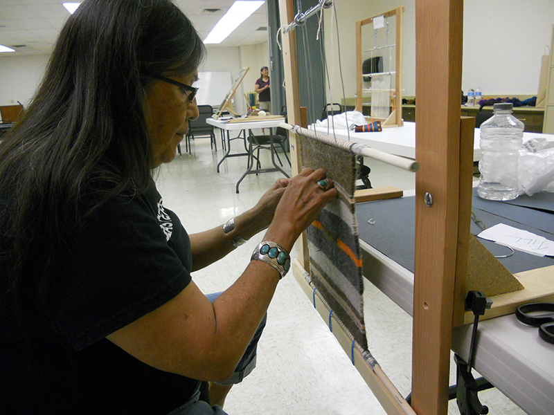 navajo weaving teacher