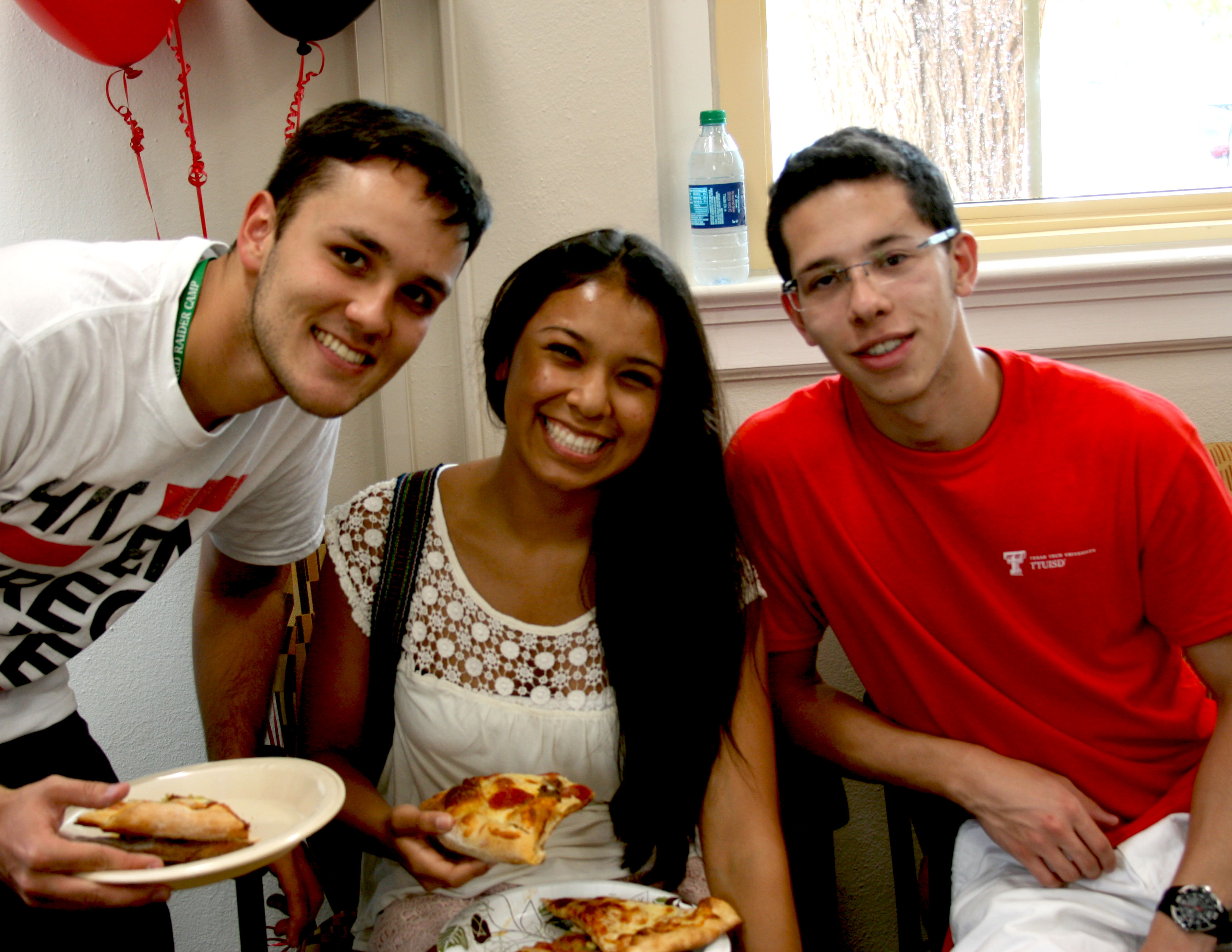 TTU students give smiles at the NWI Open House to kick off the new semester.