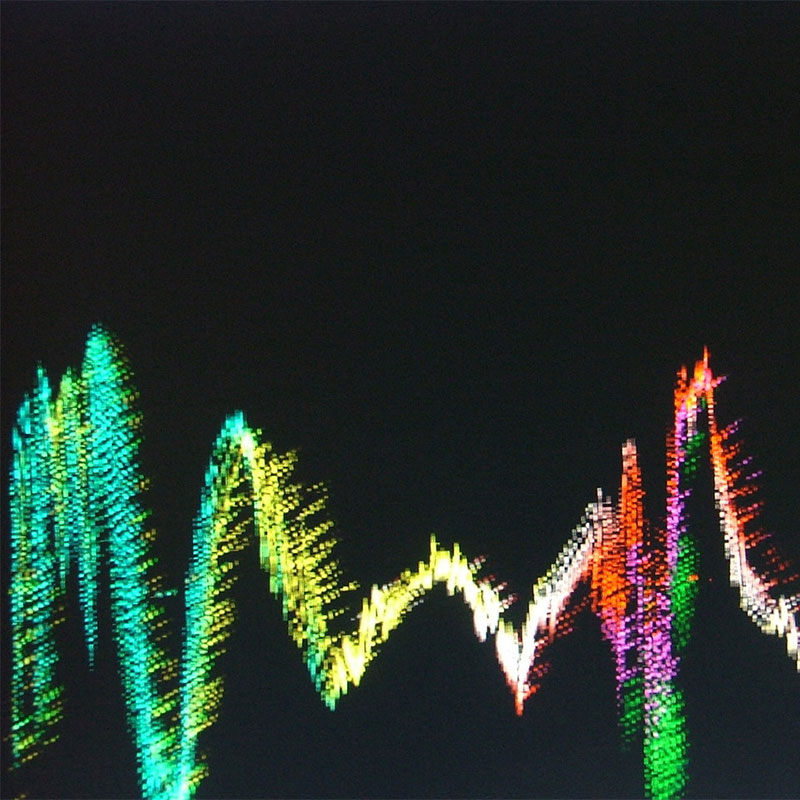 rainbow colored soundwaves