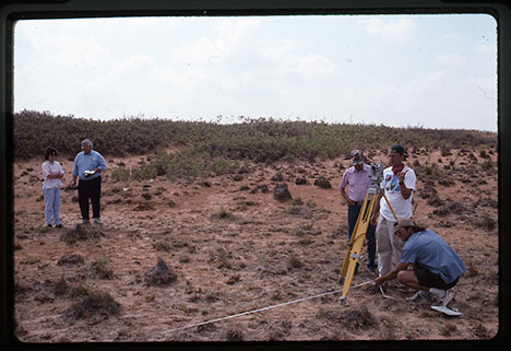 group of researchers including johnson at regional site in 1995 group of researchers including johnson at regional site in 1995
