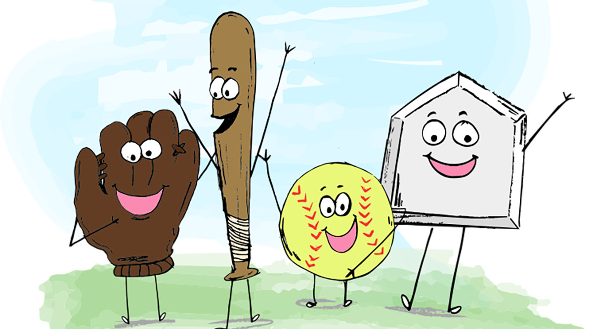 softball tourney illustration