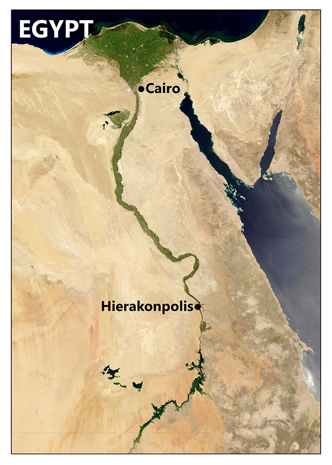 location of site compared to cairo
