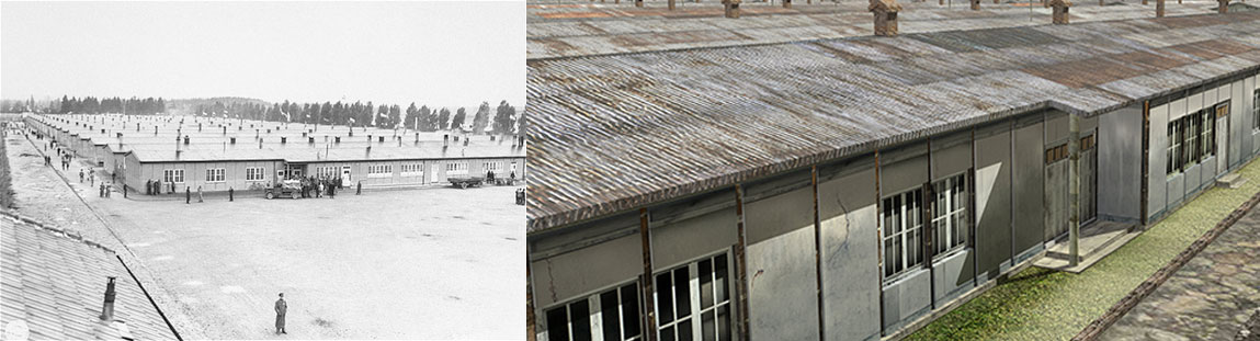 real image of barracks, illustration from game
