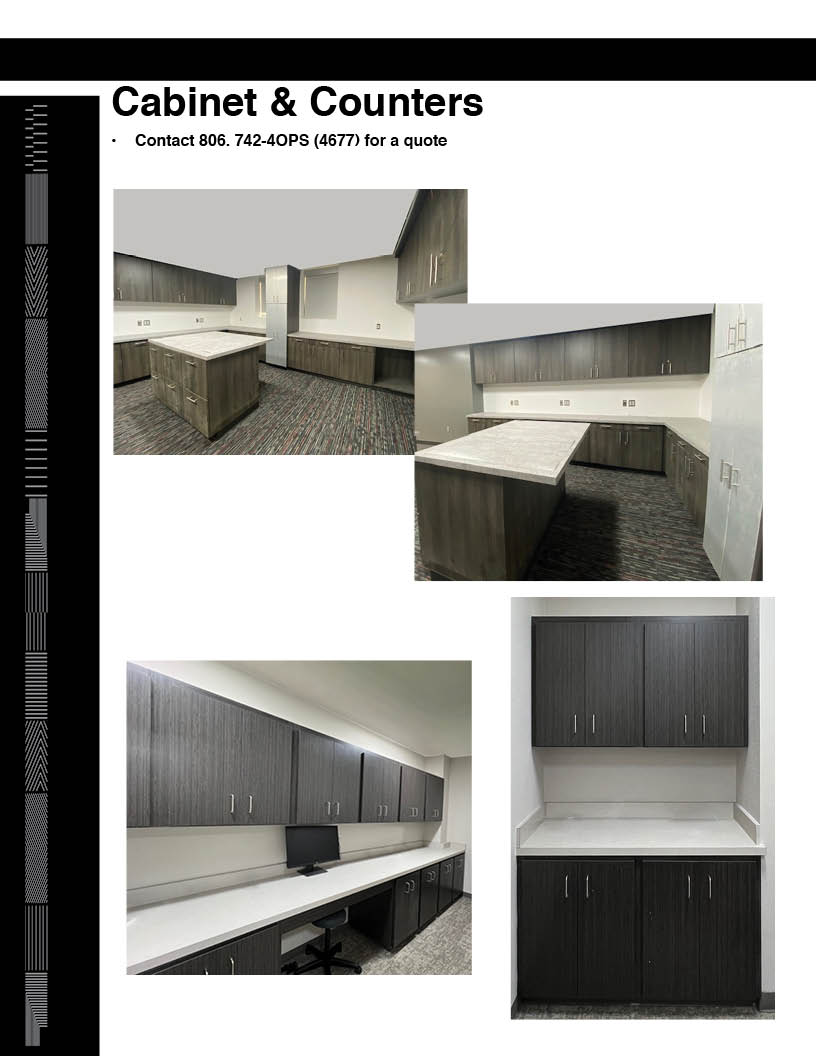Custom made cabinets to fit in specific area of a room in new reconstruction. Custom made cabinets to fit in specific area of a room in new reconstruction.