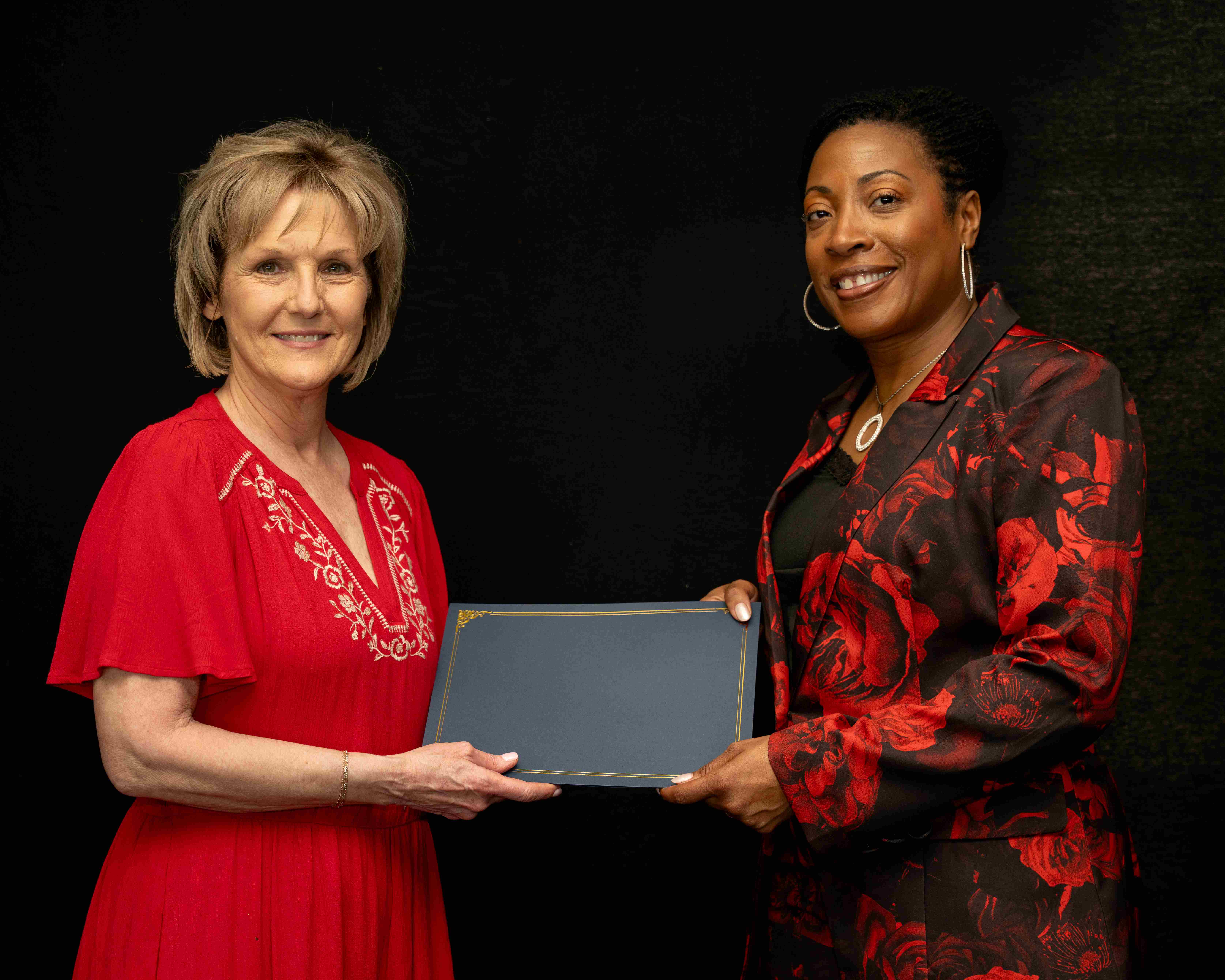Julie Dowdy of Idalou High School receiving the Helen I. Medley Award.