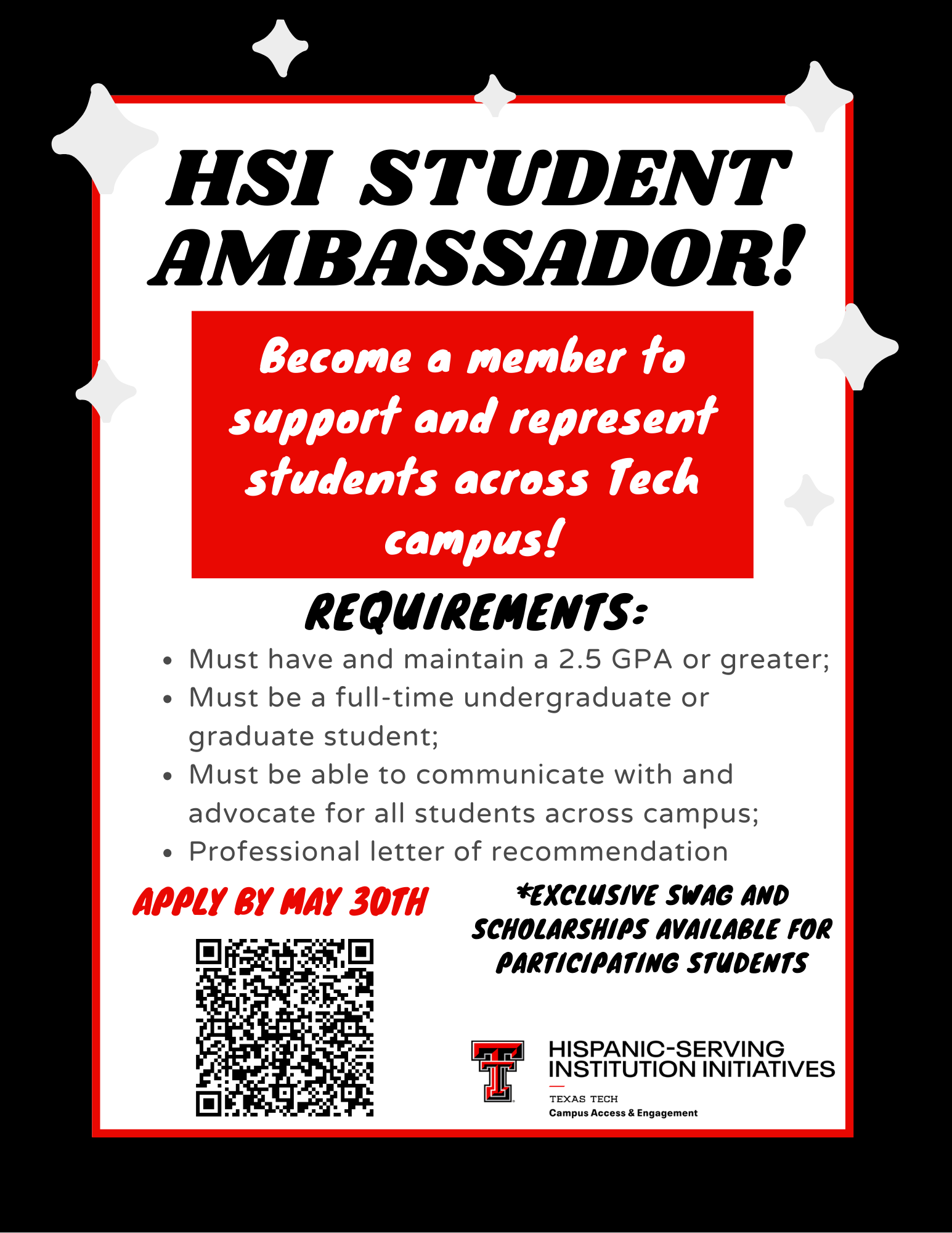 Student Ambassador Flyer