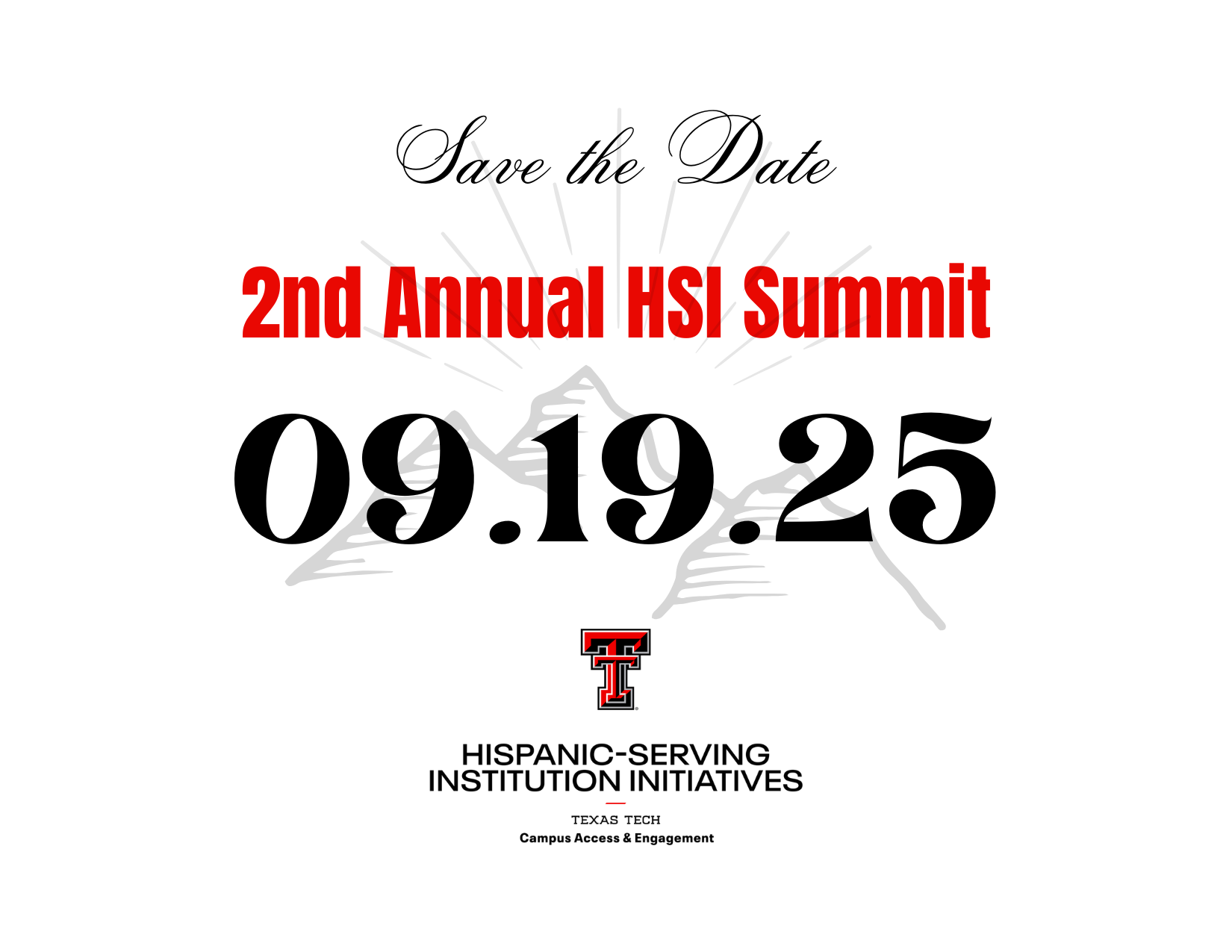 HSI Summit Save the Date for September 25, 2025