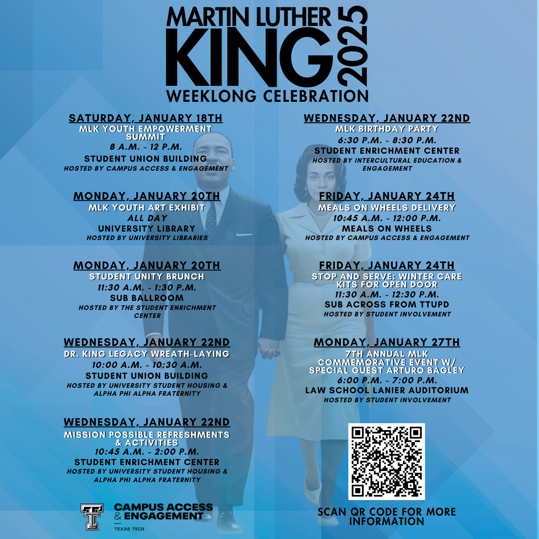 MLK Week 2025 Intercultural Education & Engagement Campus Access