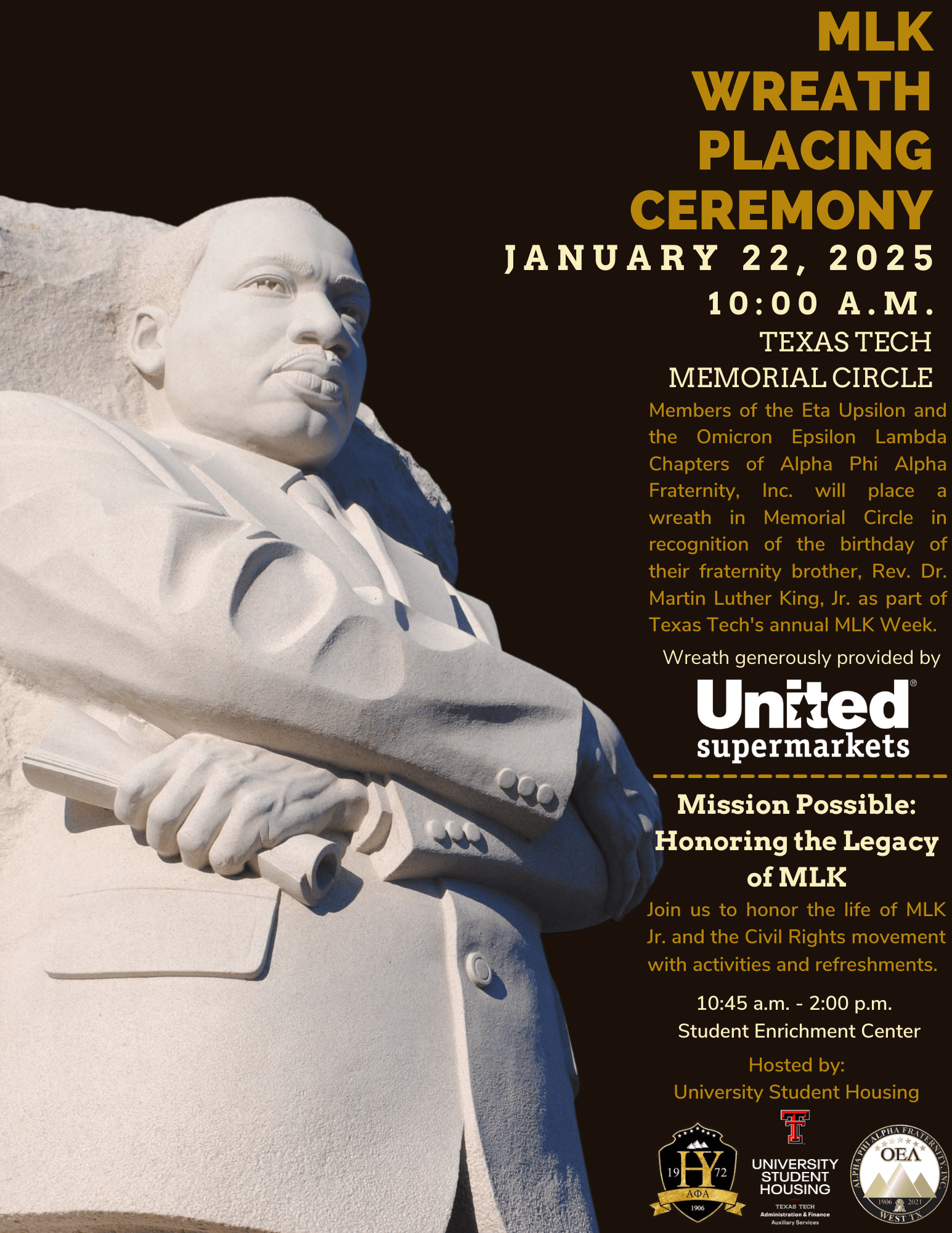 MLK Wreath Ceremony Flyer
