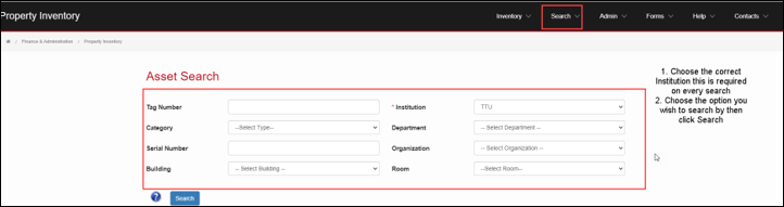 asset search