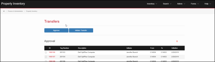transfers list