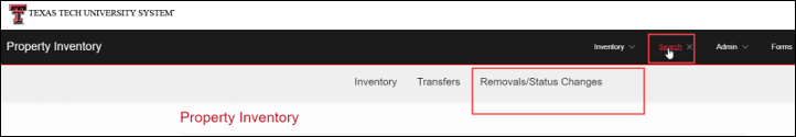 Removals/Status Change