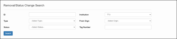 removal/status form