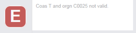 error code